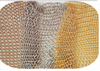 8mm Staal 304 van Metaalring mesh curtain round gold stainless