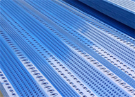 Blauwe windscherm hek panelen Ronde gat ontwerp Duurzaam