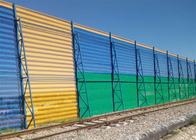 5m Hoogte Windscherm hek panelen in witte piek van de hoogte 50mm-100mm