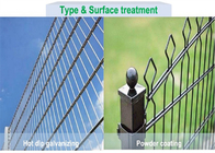 6 mm 2d Twin Bar Wire Mesh Fence Panels 868/656 Double Rod Mat Bilateraal