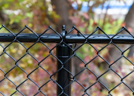 Warm gedompeld gegalvaniseerd 12,5 Gauge Chain Link Fence Solid Black