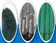 Groen PVC-gecoat gesneden rechte draad van 250 mm lengte