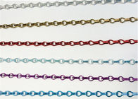 Kleuren 1.5mm Decoratieve Draad Mesh Aluminium Chain Strip Curtain 0.8kg