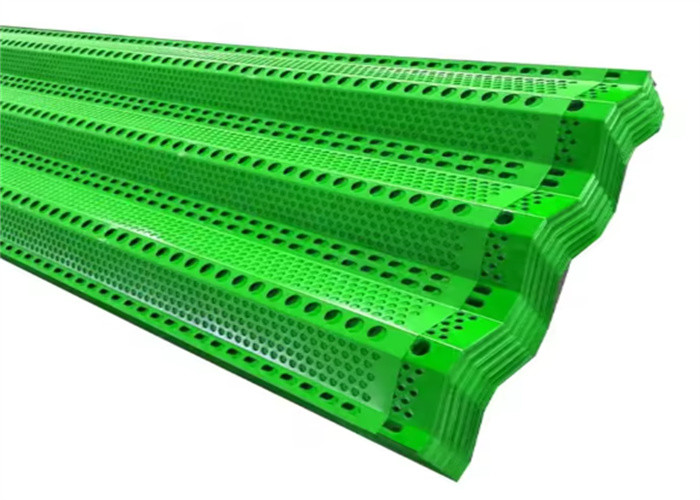 Groene kleur Anti UV gegalvaniseerde windscherm hek panelen weerbestendige voor steenkool