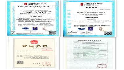 China Honesty &amp; Faith Hardware Products Co.,Ltd Bedrijfsprofiel