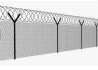 50x50mm de Hete Ondergedompelde Gegalvaniseerde Bovenkant van 1,2 M Chain Link Fencing met Prikkeldraad