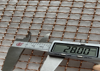 2mm Netwerk 28mm van het Draaddiameter Geweven Koper Mesh Size Faraday Cage Use