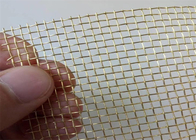 25m gekrimpte geweven messing mesh filter rechthoekige vorm