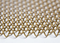 Gouden Flexibel Metaal 8x8mm Decoratieve Draad Mesh Curtains van de Kettingsverbinding