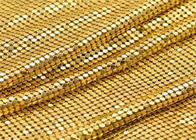 Gouden Vlakte 2.5m Decoratief Staal Mesh Metal Sequin