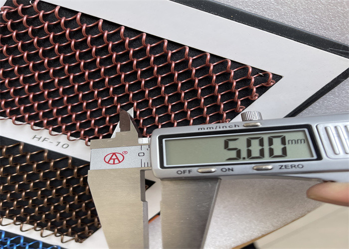 Diamond Hole Architectural Metal Coil-Gordijn 5mm 6mm Draaddiameter