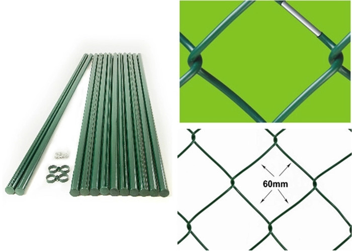 2.5mm 2 Duim 8ft Hoogte Diamond Chain Link Fencing