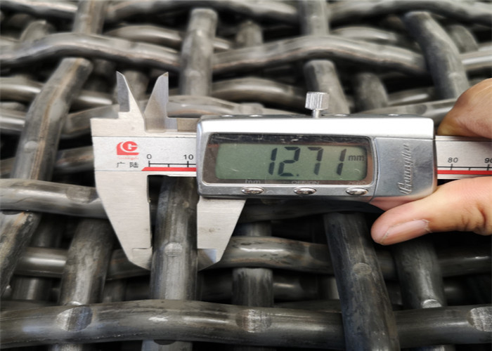 12.7mm het Diameter Geplooide Hoge Koolstofstaal van het Draadnetwerk 65mn